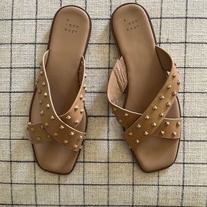A New Day Nude Studded Sandals